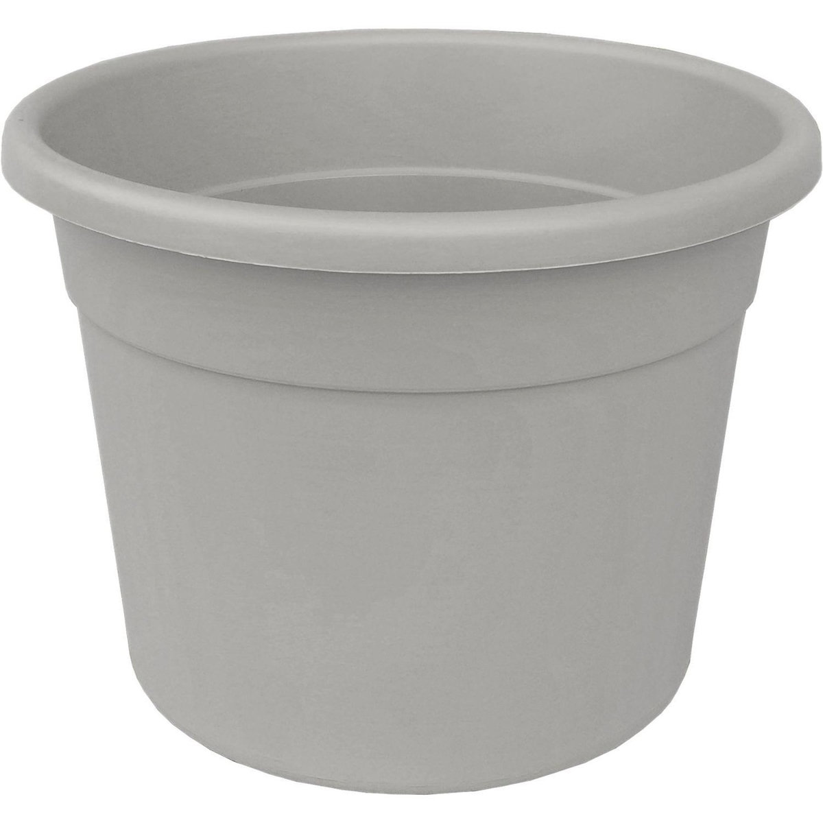 GARDENSTAR Pot en plastique droit - D30cm H23cm - Gris