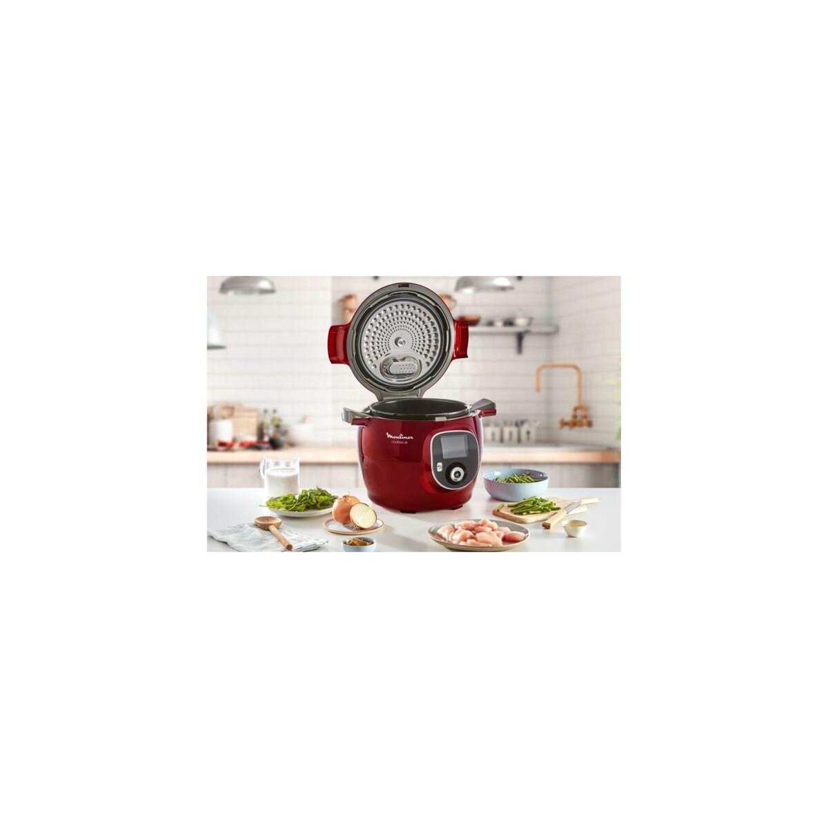 MOULINEX Cookeo YY5118FB rouge 6 L, 6 modes de cuisson + spatule