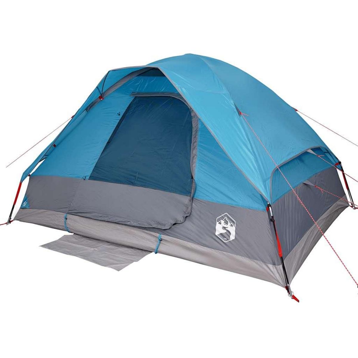 VIDAXL Tente de camping a dome 4 personnes bleu impermeable