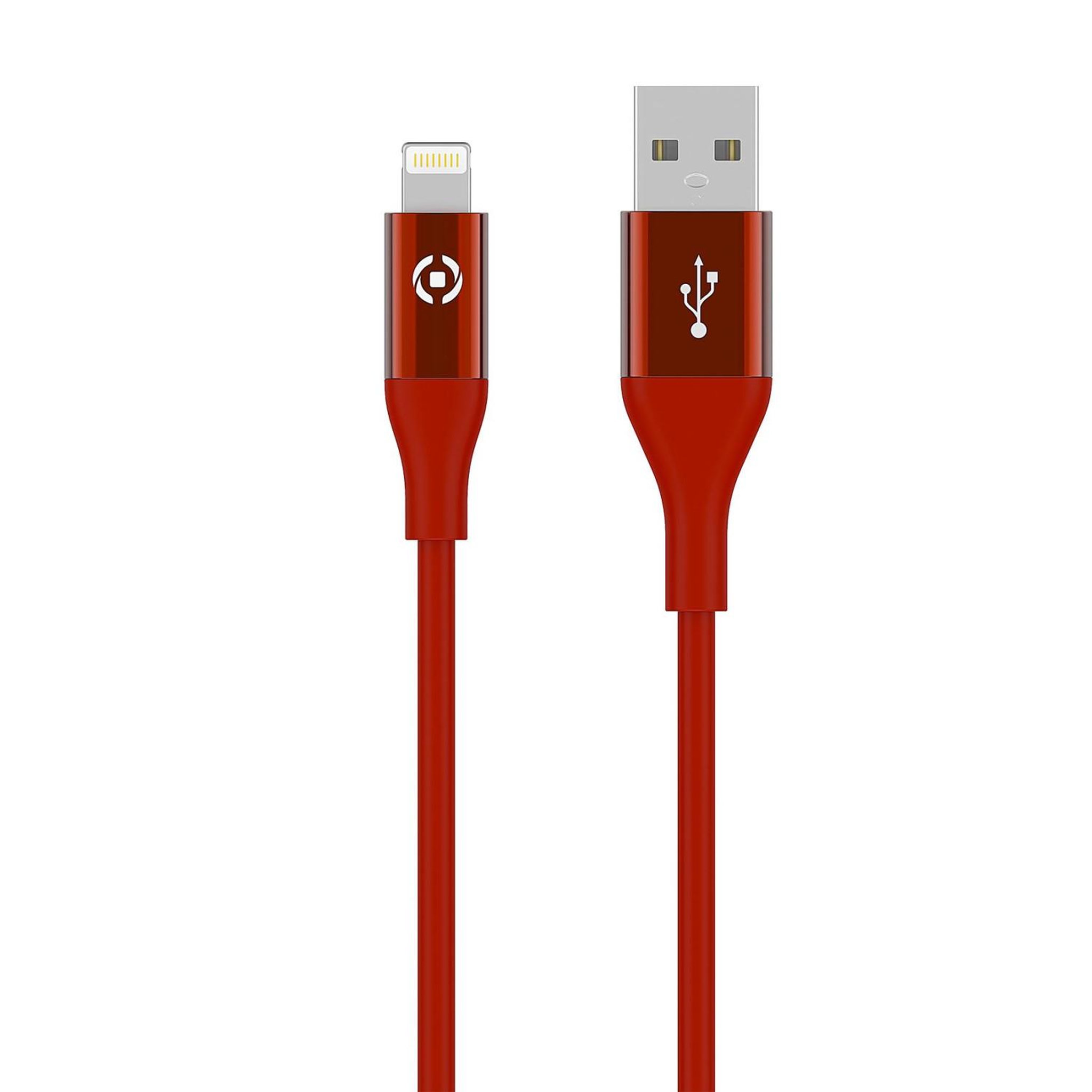 Voir la diapositive 1 : CELLY Celly USBLIGHTCOL3MRD câble Lightning 3 m Rouge