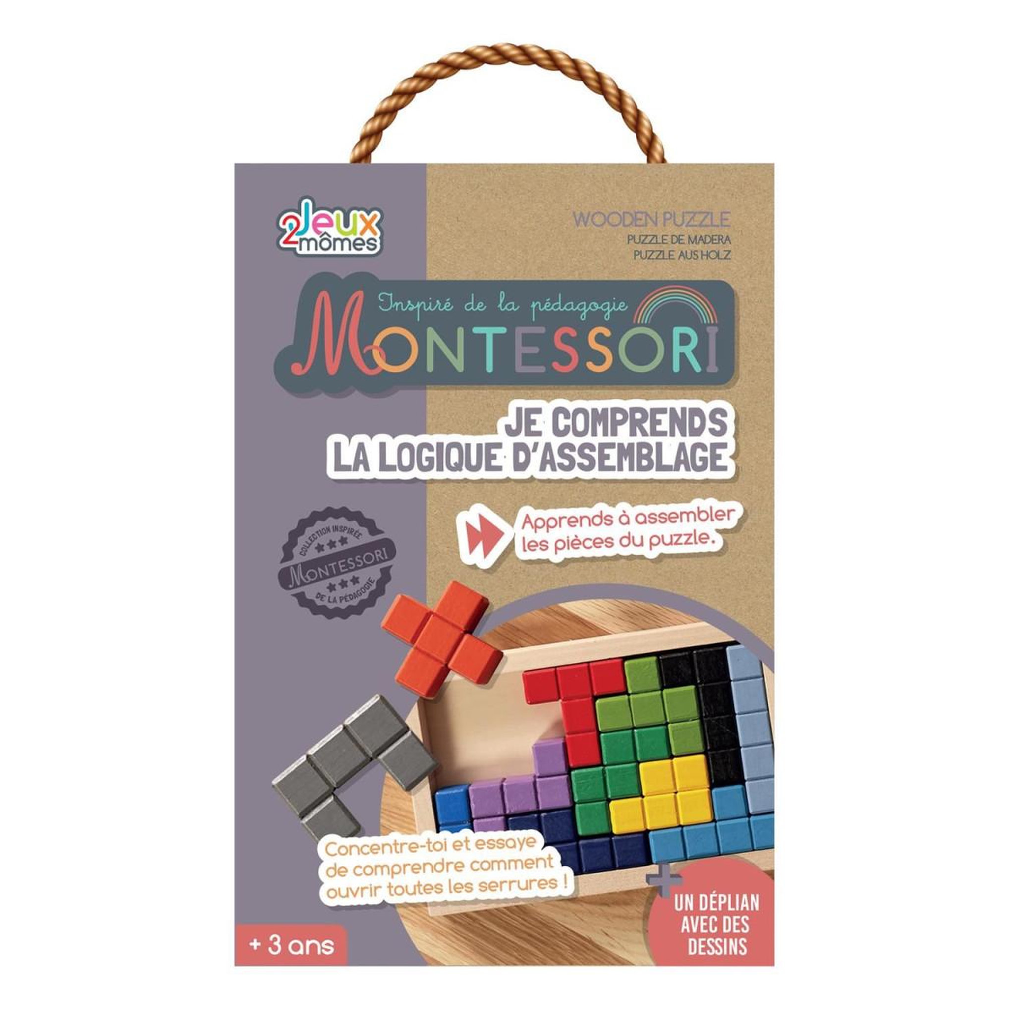 Voir la diapositive 2 : Jeux 2 momes Jeu éducatif  je comprends la logique  18cm multicolore