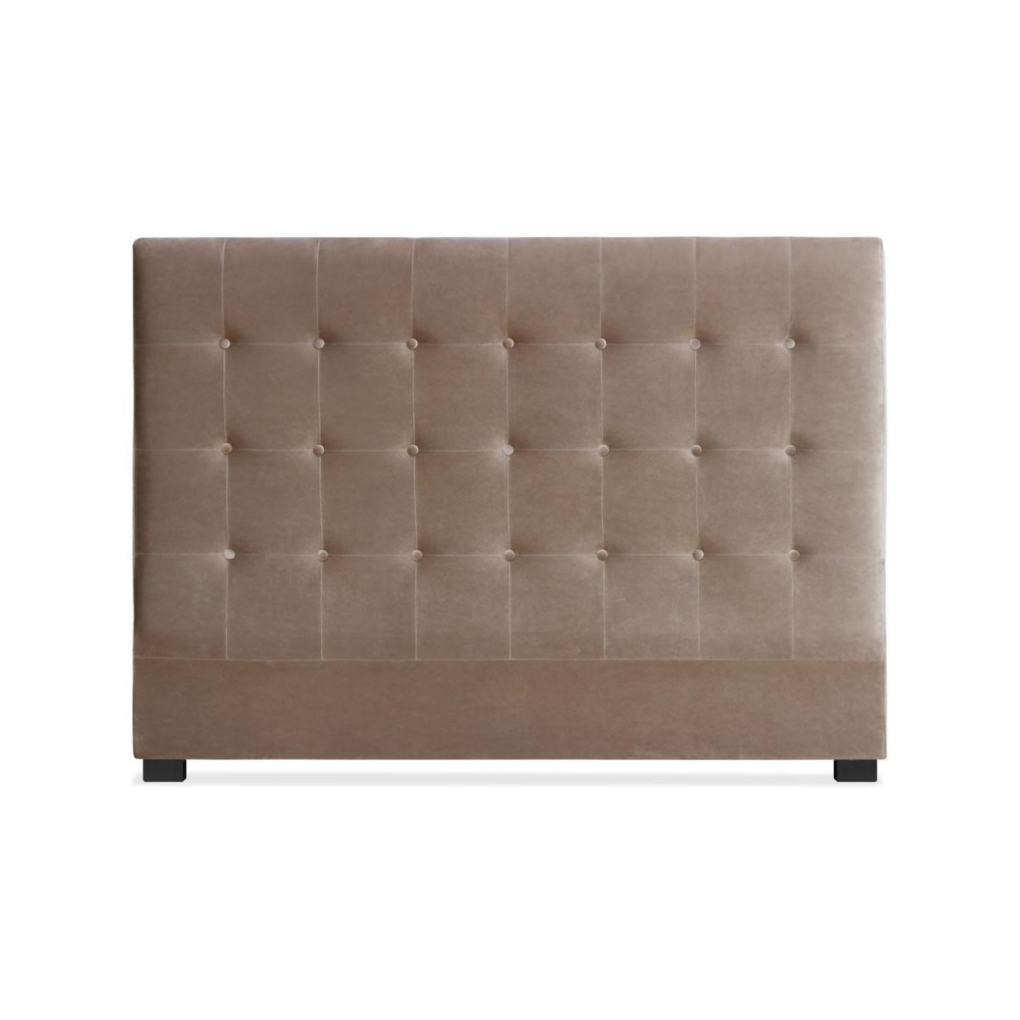 Paris Prix Tête de Lit Capitonnée en Velours  Amor  160cm Taupe