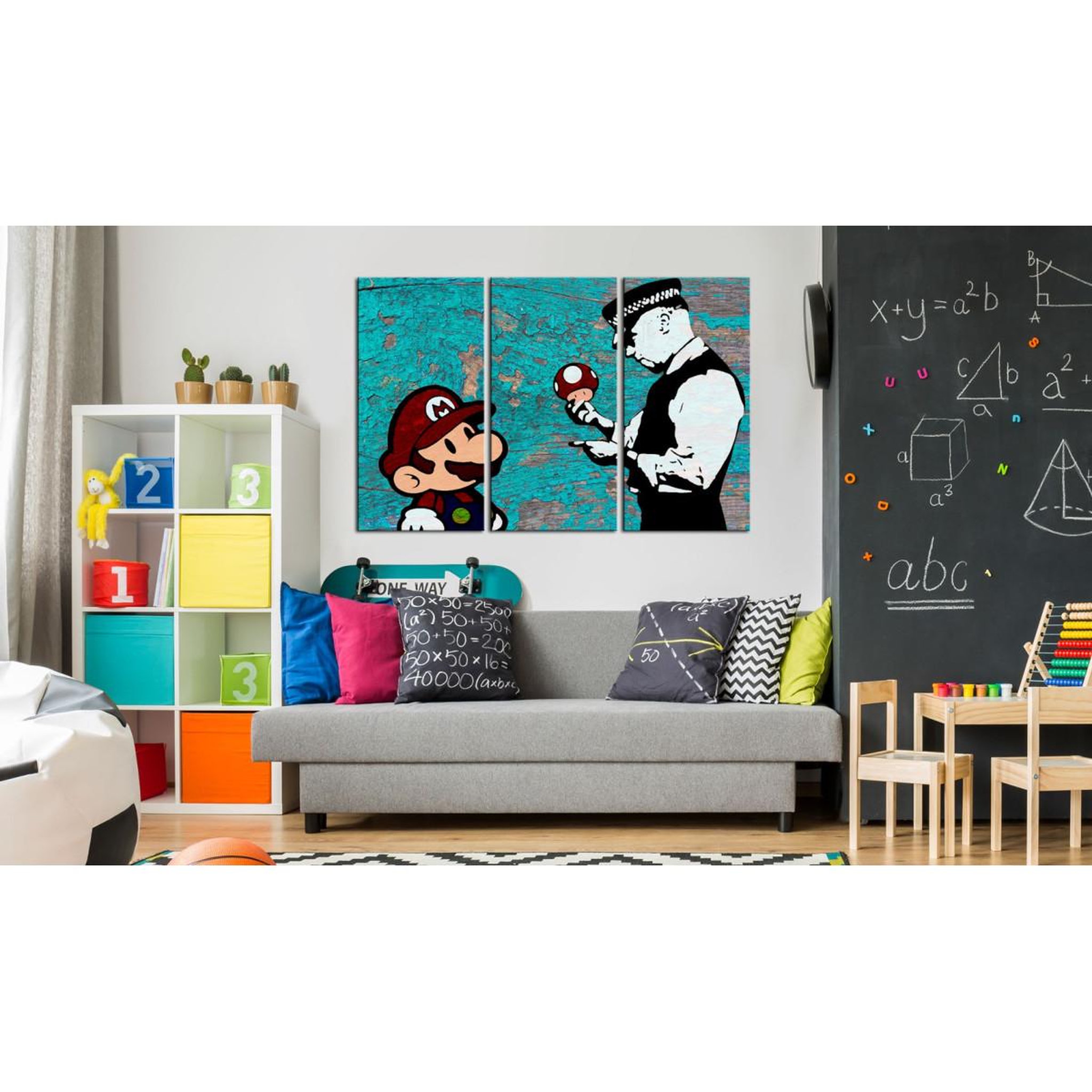 Voir la diapositive 2 : Paris Prix Tableau Imprimé  Banksy - Cracked Paint