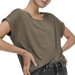 Only T shirt  Femme Only Moster. Coloris disponibles : Vert