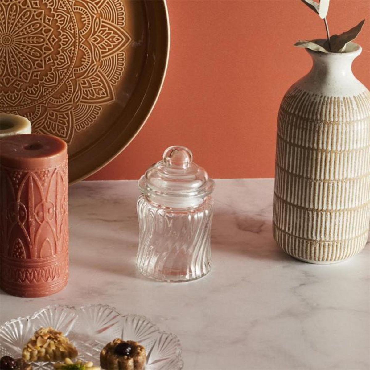 Paris Prix Bonbonnière en Verre  Beran  12cm Transparent