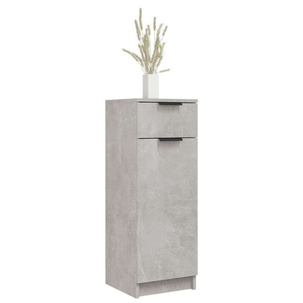 VIDAXL Armoire de salle de bain gris beton 32x34x90 cm