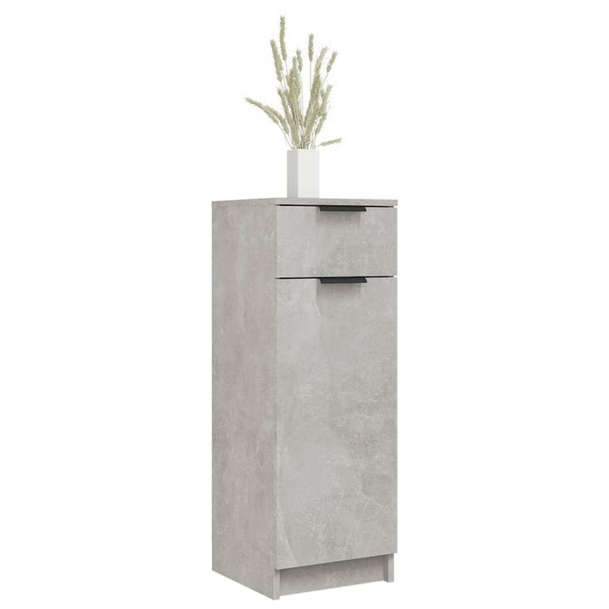 VIDAXL Armoire de salle de bain gris beton 32x34x90 cm