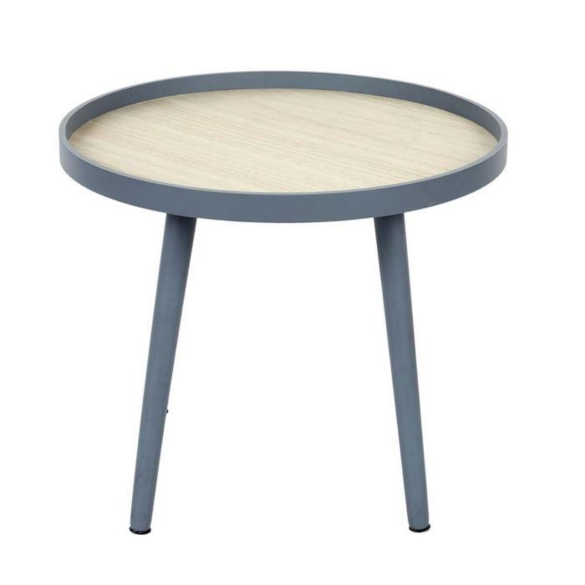 Paris Prix Table d'Appoint Design  Macha  50cm Bleu & Naturel