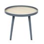 Voir la diapositive 2 : Paris Prix Table d'Appoint Design  Macha  50cm Bleu & Naturel