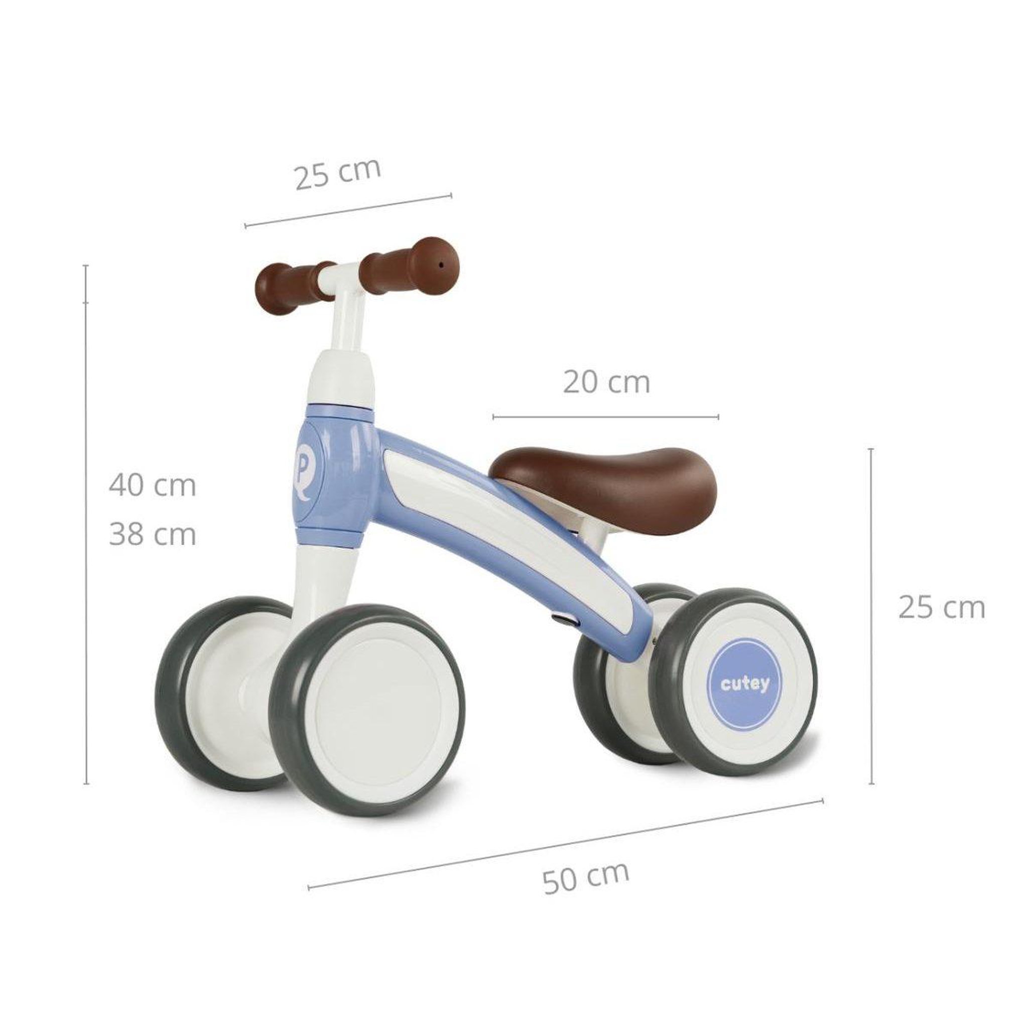 Voir la diapositive 3 : QPLAY Porteur  cutey rétro bleu