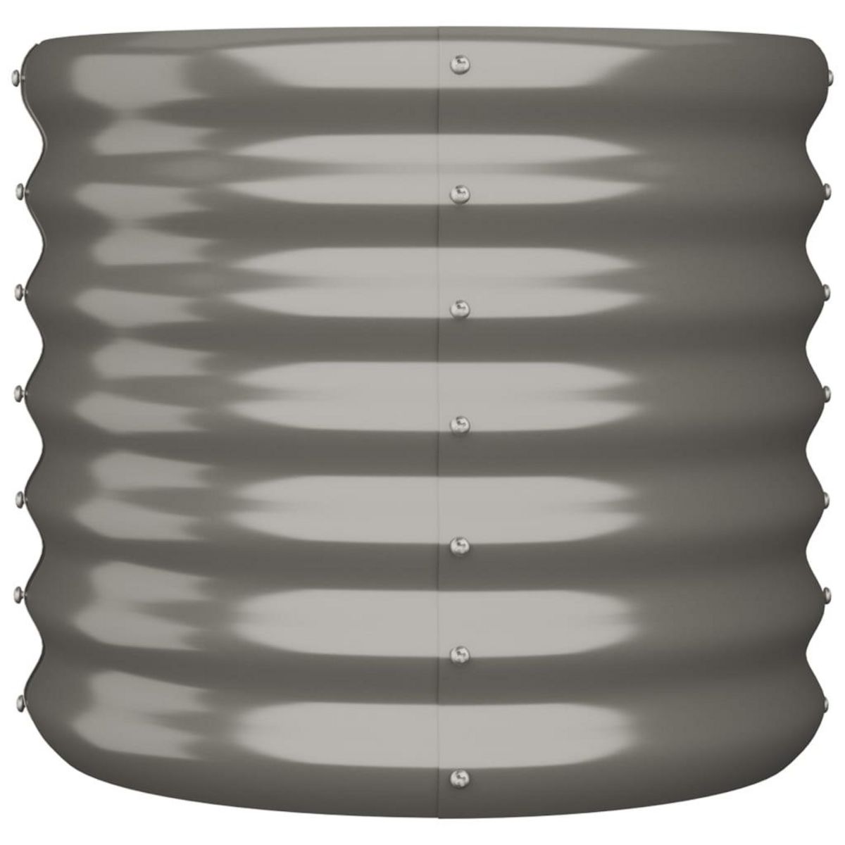 VIDAXL Jardiniere de jardin Acier enduit de poudre 40x40x36 cm Gris
