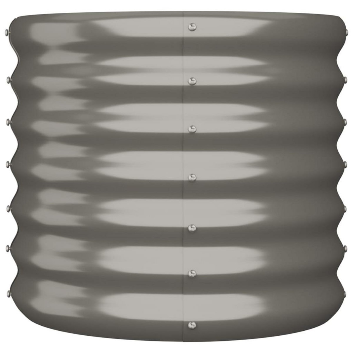 VIDAXL Jardiniere de jardin Acier enduit de poudre 40x40x36 cm Gris
