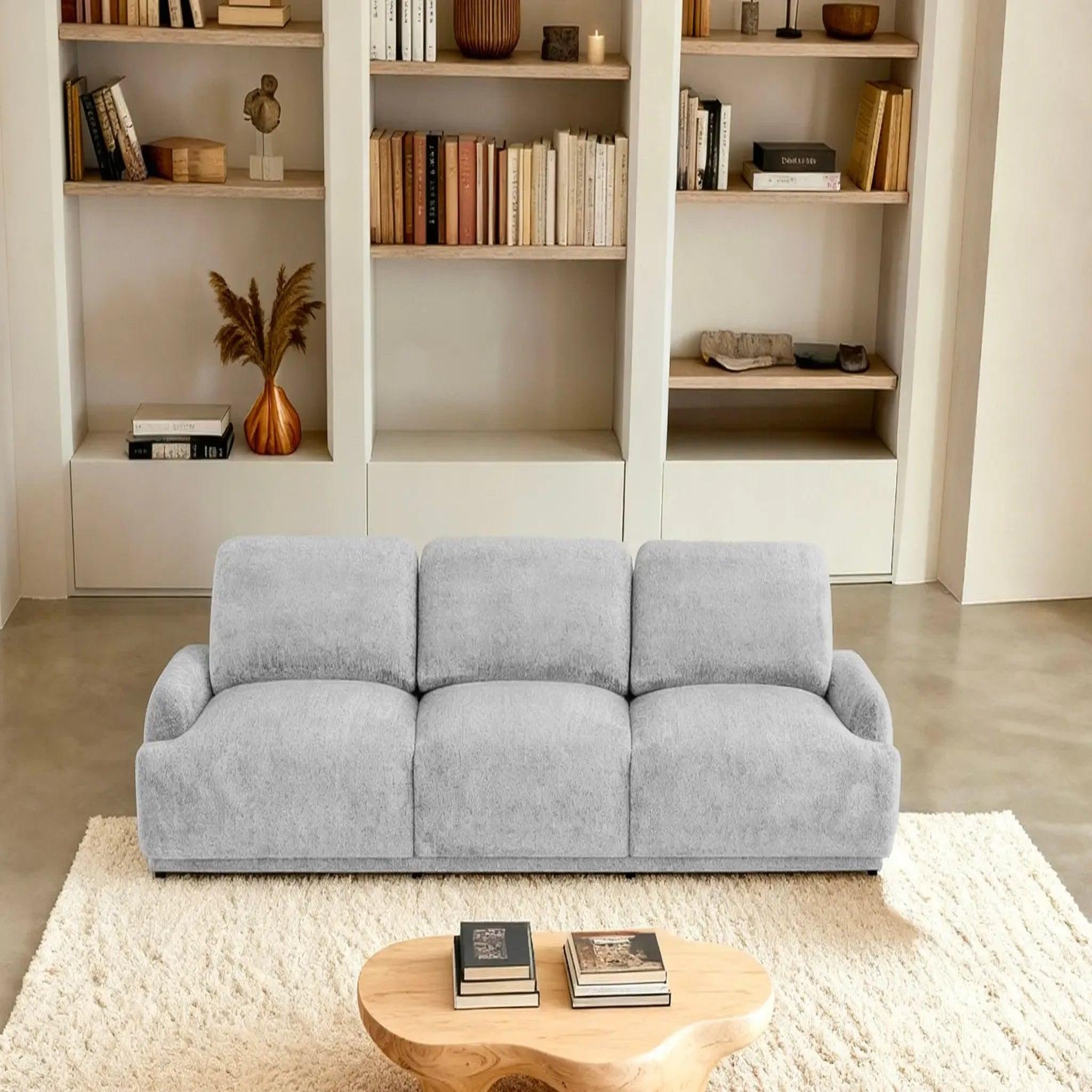 Voir la diapositive 6 : CASANOVA PARIS Rosalie - canapé droit tissu chenille 3 places