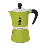 BIALETTI Cafetiere italienne - BIALETTI - RAINBOW - 6 tasses - 0,30 L - Vert