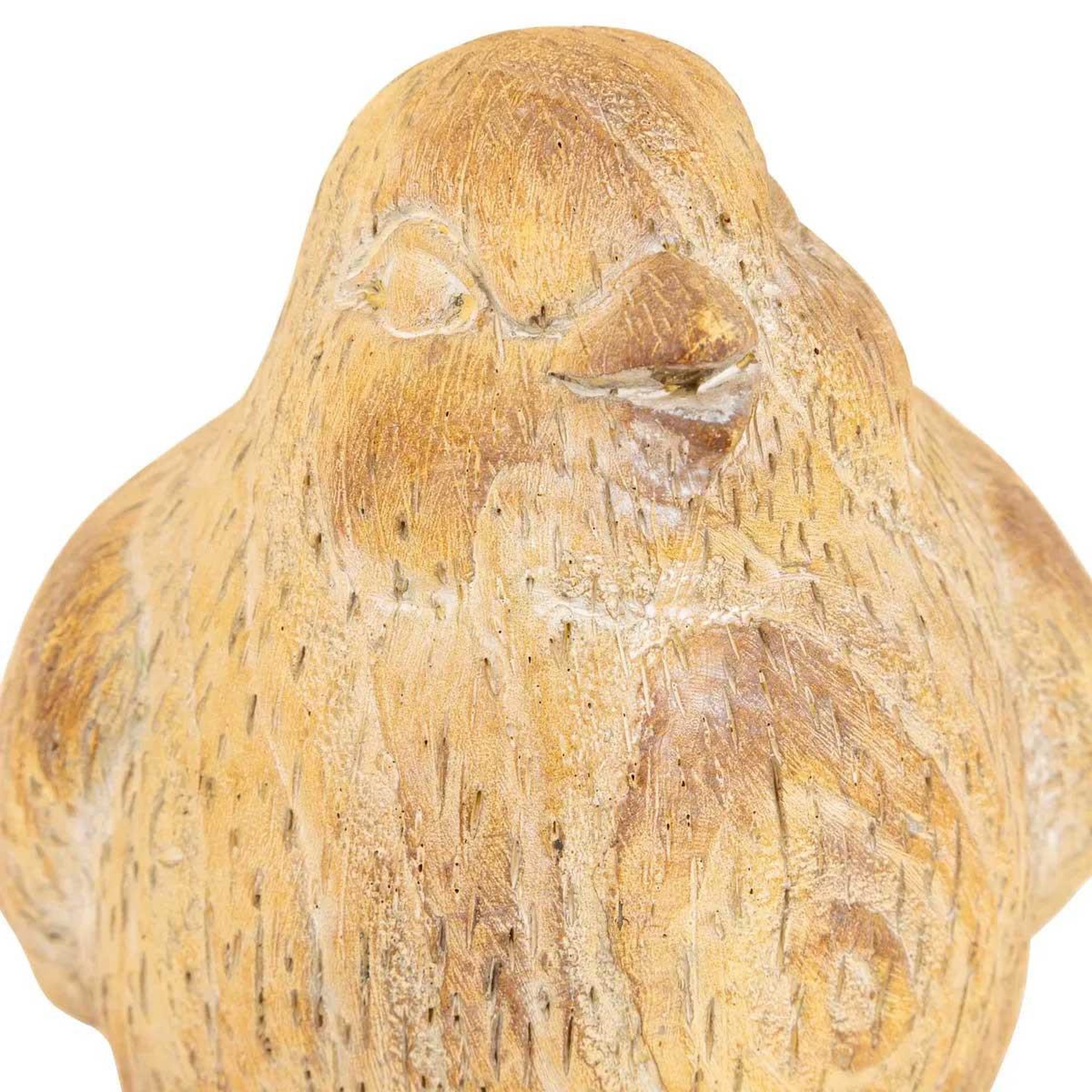 Voir la diapositive 2 : ATMOSPHERA Statuette oiseau déco extérieure  birdy  18cm beige