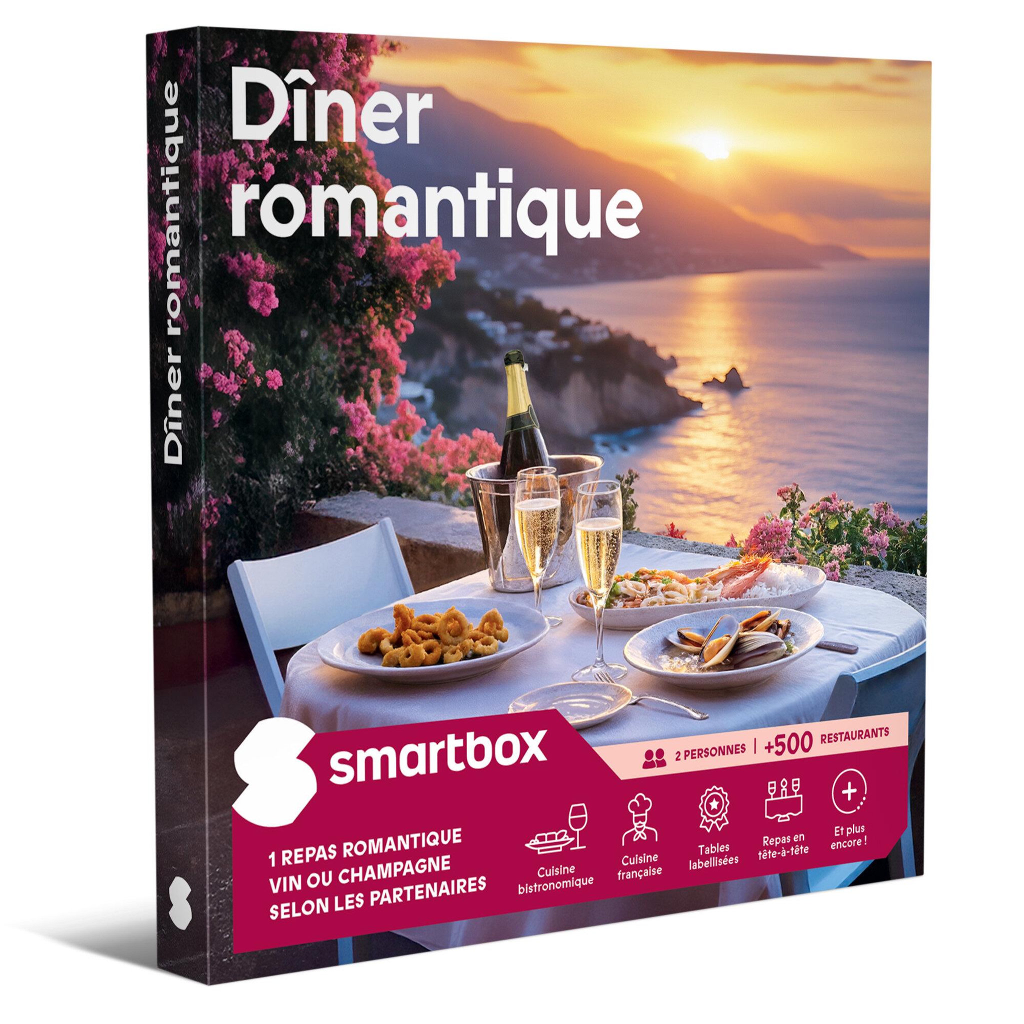 Smartbox Dîner romantique - coffret cadeau gastronomie