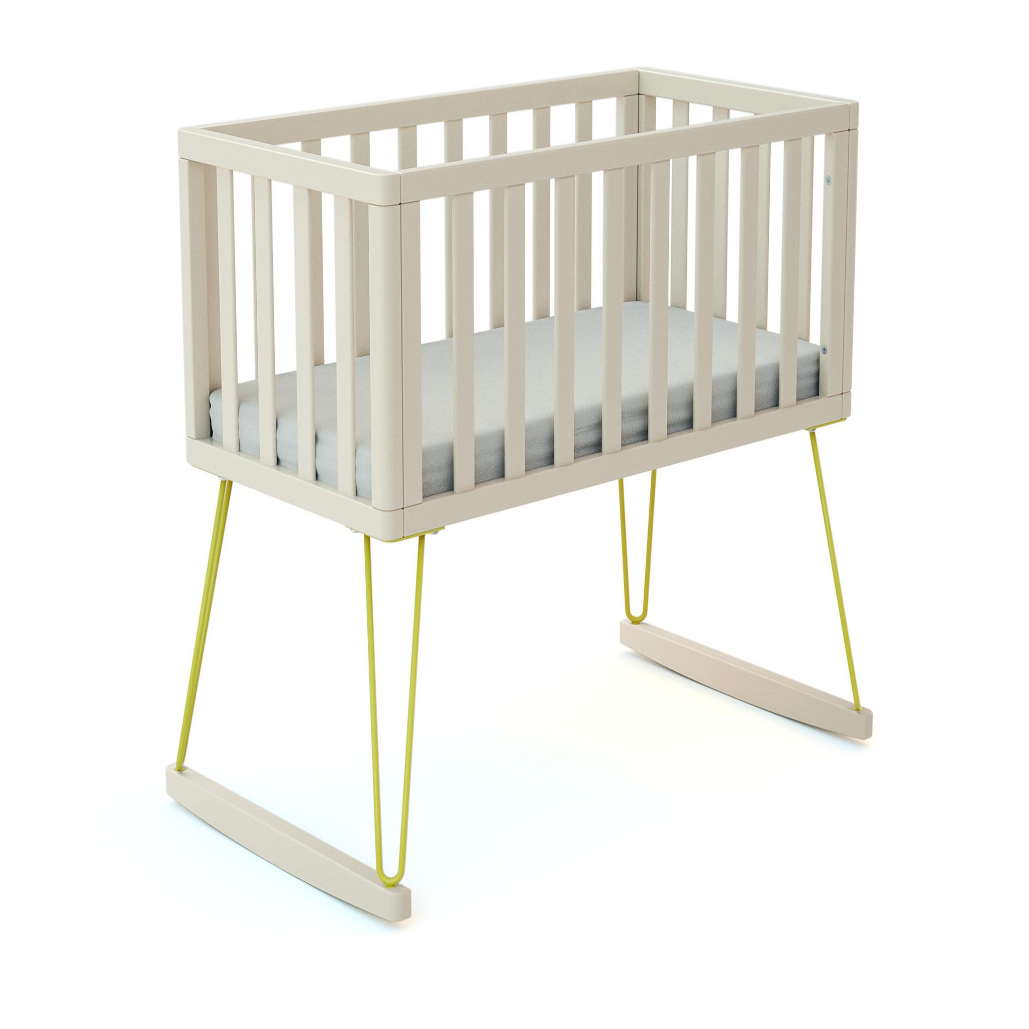 Voir la diapositive 1 : JURABABY Berceau à bascule ONLY en bois