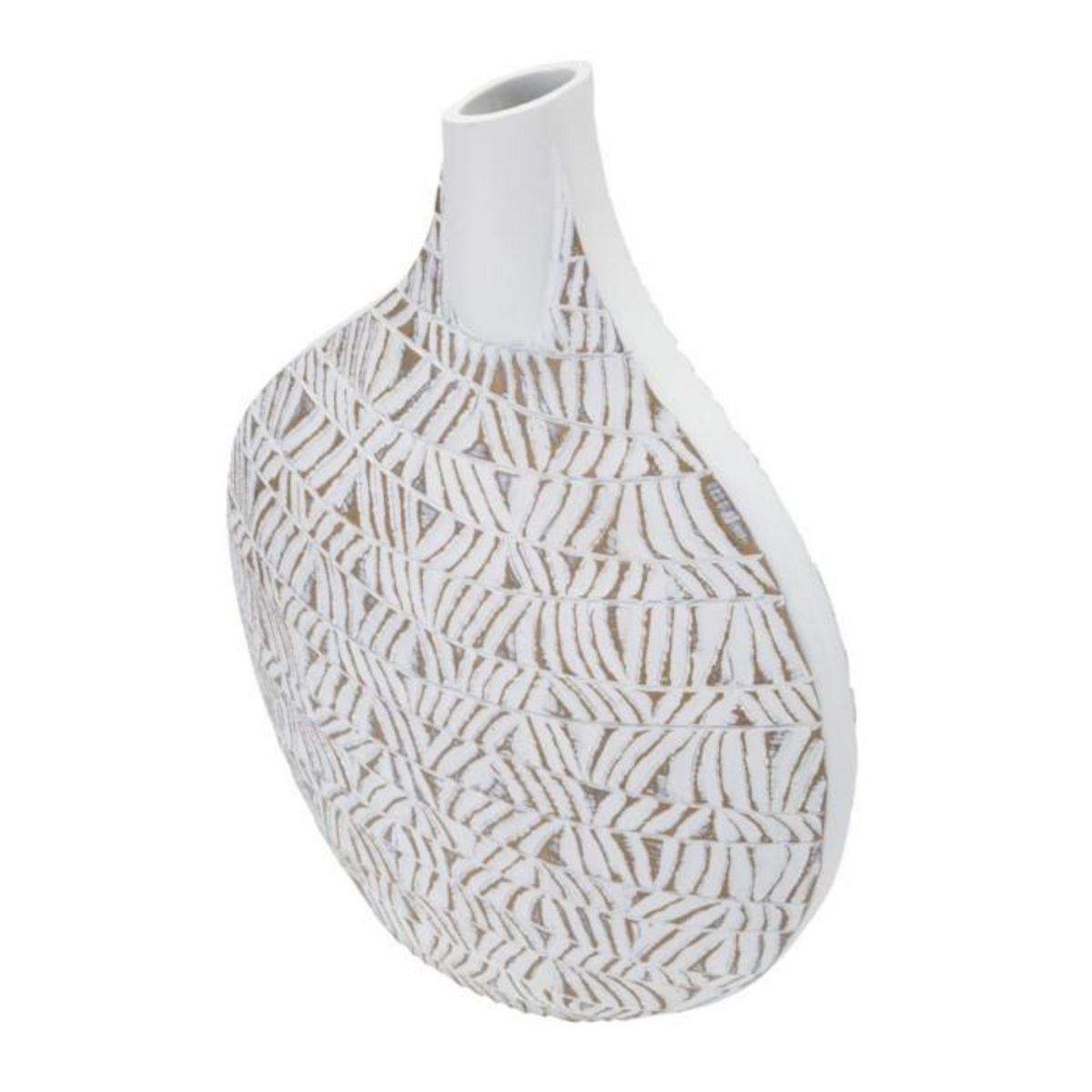 Paris Prix Vase Déco Abstrait  Nairobi  46cm Blanc