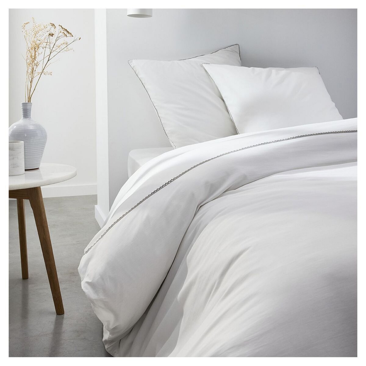 TODAY Drap Housse uni en Percale de coton 