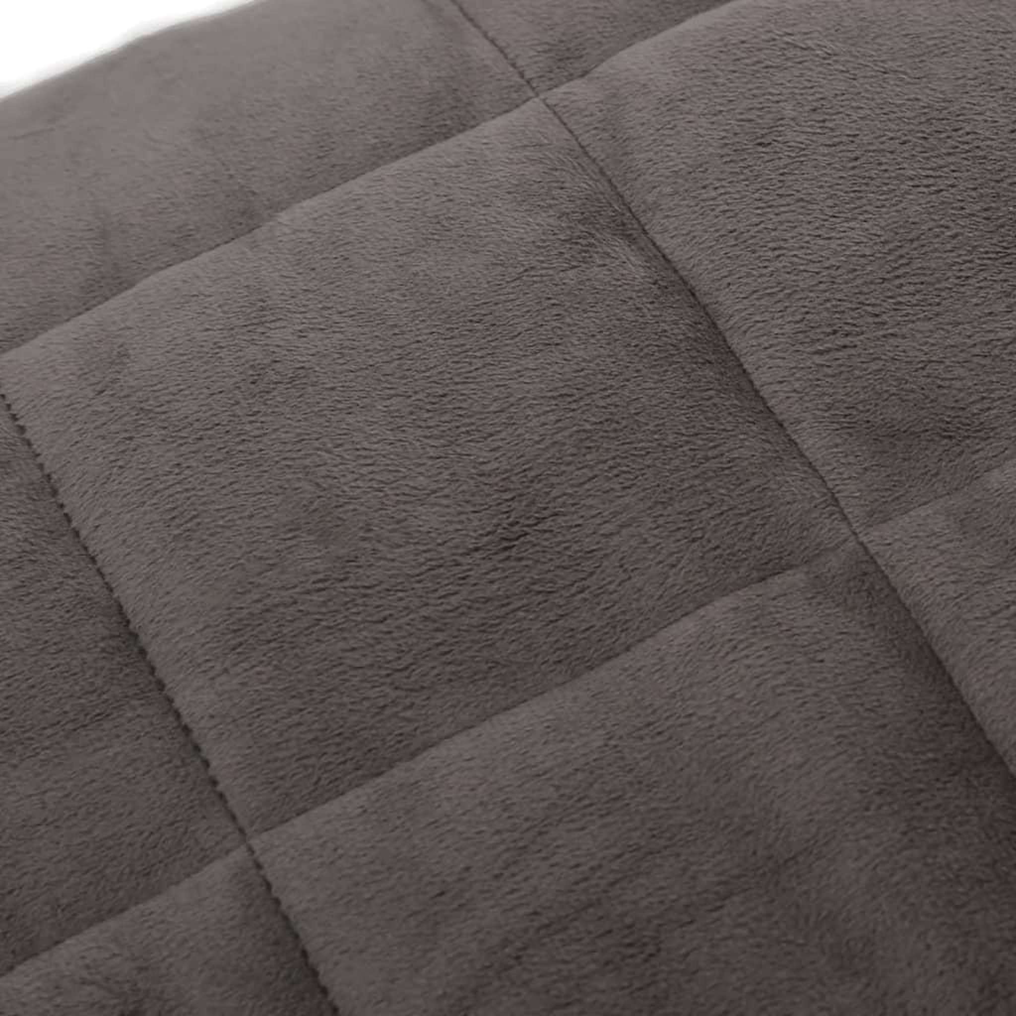 Voir la diapositive 4 : VIDAXL Couverture lestee Gris 220x235 cm 15 kg Tissu