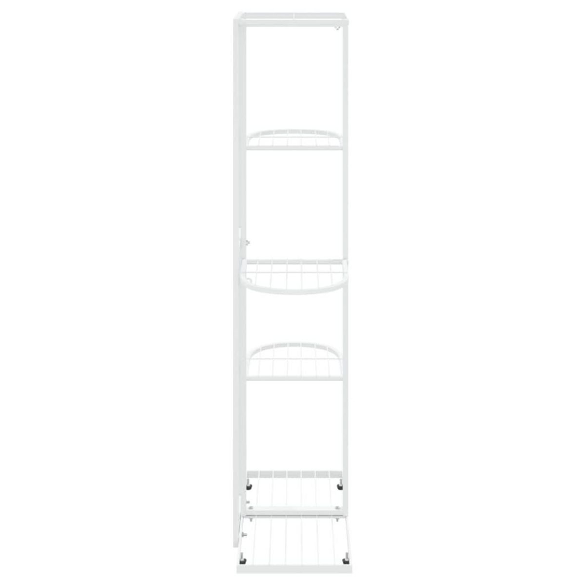 VIDAXL Support pour plantes 5 niveaux 43x22x98 cm Blanc Metal