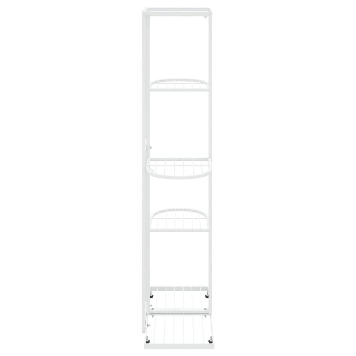 VIDAXL Support pour plantes 5 niveaux 43x22x98 cm Blanc Metal