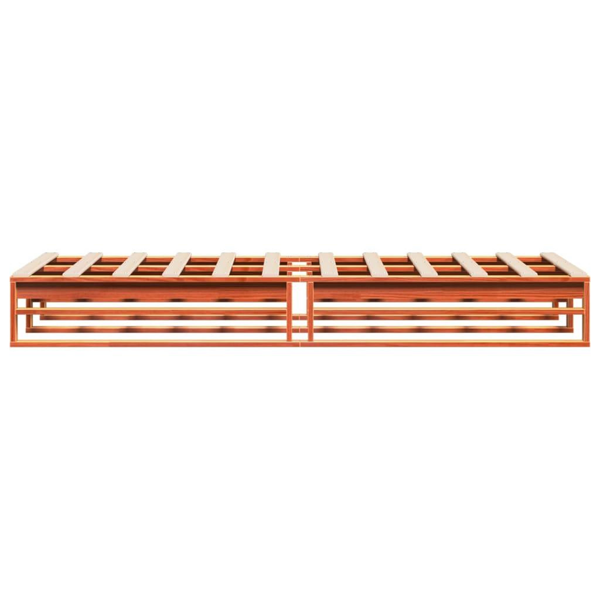 Voir la diapositive 5 : VIDAXL Cadre de lit sans matelas cire marron 100x200cm bois pin massif