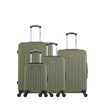 AMERICAN TRAVEL AMERICAN TRAVEL - LOT DE 4 - Valises grand format, weekend, cabine et cabine XXS BROOKLYN. Coloris disponibles : Gris, Beige, Rose, Bleu, Vert, Noir