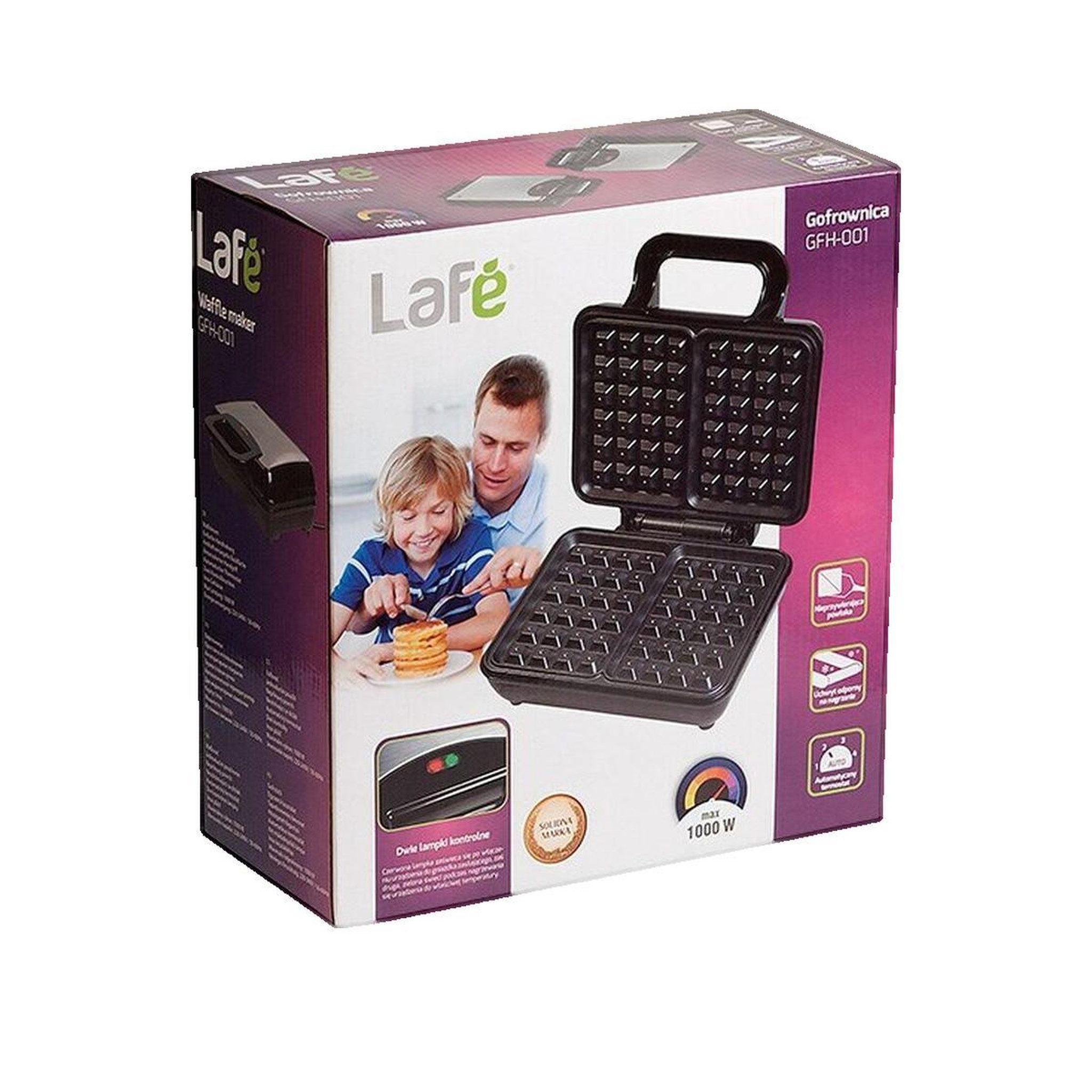 Voir la diapositive 2 : Lafuma Gaufrier Lafe 5907512860861 Compact Noir