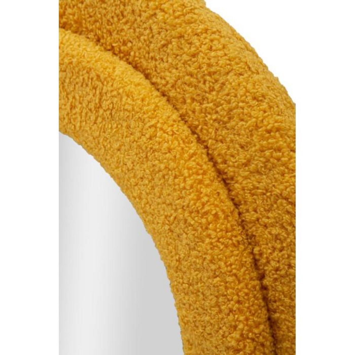 Paris Prix Miroir Mural en Tissu Bouclé  Teddy  160cm Moutarde