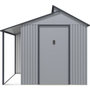 Voir la diapositive 4 : Habitat et Jardin Abri de jardin métal avec pergola  Madras  - 9.12 m² - 257 x 355 x 237 cm - Gris