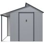 Voir la diapositive 4 : Habitat et Jardin Abri de jardin métal avec pergola  Madras  - 9.12 m² - 257 x 355 x 237 cm - Gris