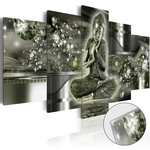 Paris Prix Tableau sur Verre Acrylique  Emerald Buddha. Coloris disponibles : Multicolore