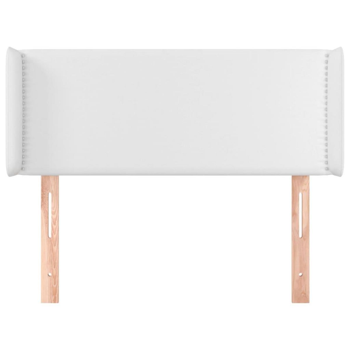 VIDAXL Tete de lit avec oreilles Blanc 83x16x78/88 cm Similicuir