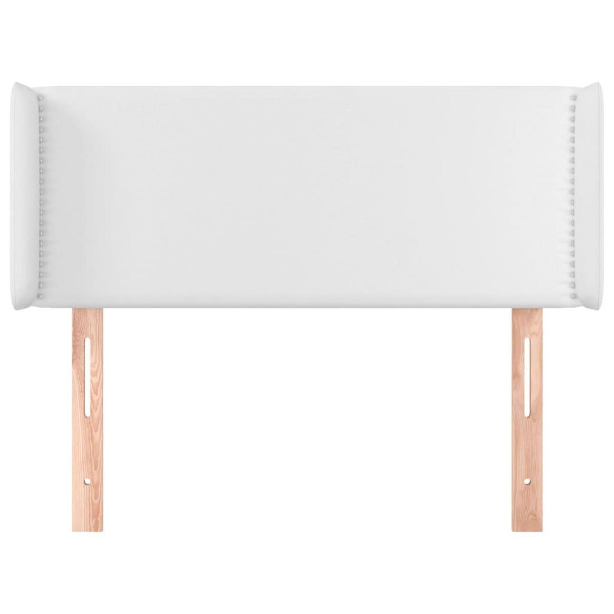 VIDAXL Tete de lit avec oreilles Blanc 83x16x78/88 cm Similicuir