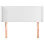 Voir la diapositive 3 : VIDAXL Tete de lit avec oreilles Blanc 83x16x78/88 cm Similicuir
