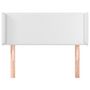 Voir la diapositive 3 : VIDAXL Tete de lit avec oreilles Blanc 83x16x78/88 cm Similicuir