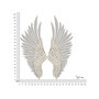 Voir la diapositive 6 : Paris Prix Paire d'Ailes en Métal  Natural  104cm Blanc Lavé