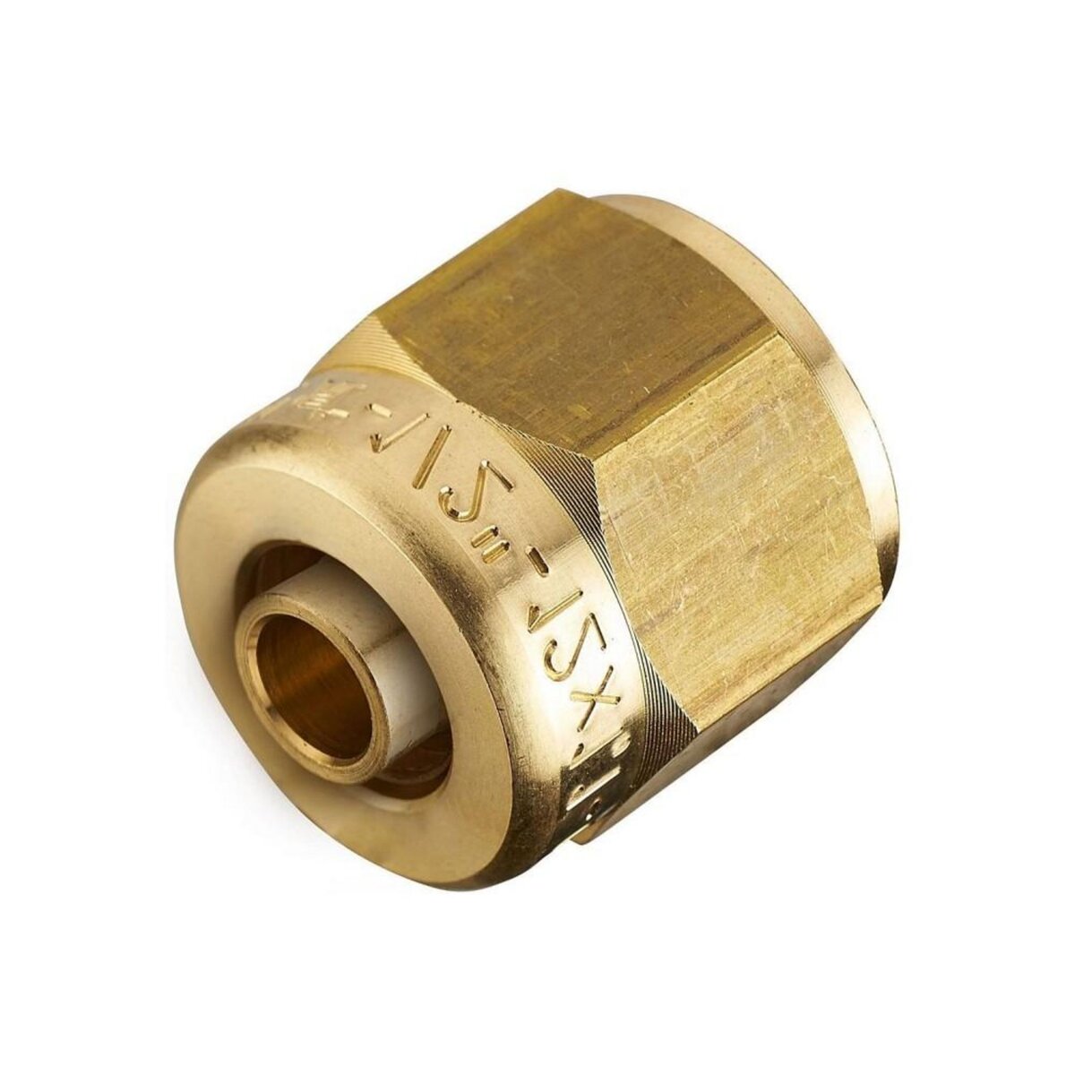 CENTRALE BRICO Raccord PER droit avec écrou libre à compression laiton F 15 x 21 pour tube