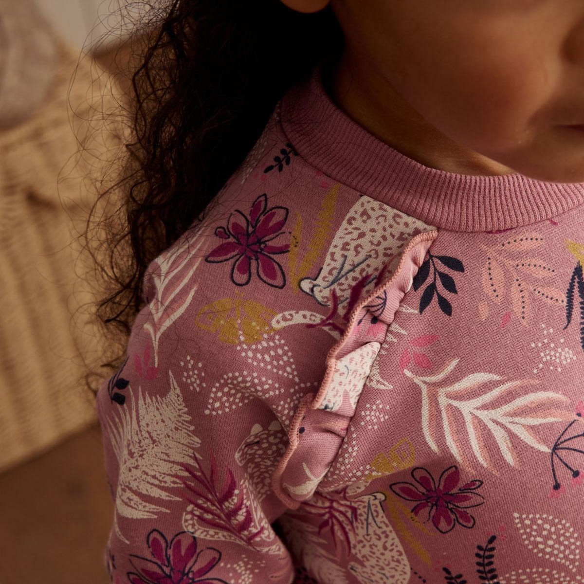 Petit Béguin Robe enfant en molleton Louisa