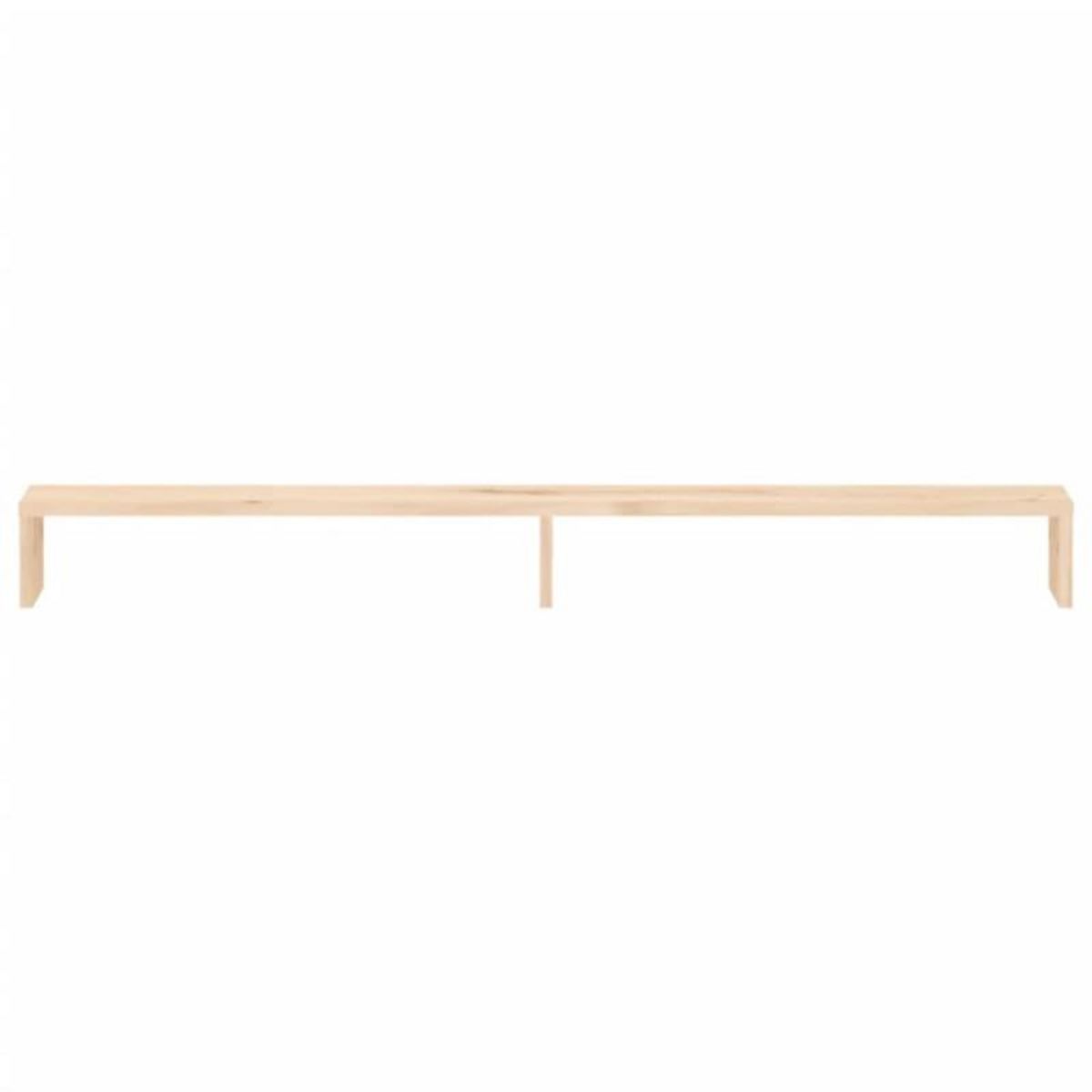 VIDAXL Support pour moniteur 100x27x10 cm Bois de pin solide