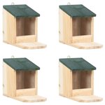 VIDAXL Maisons pour ecureuils 4 pcs Bois de sapin