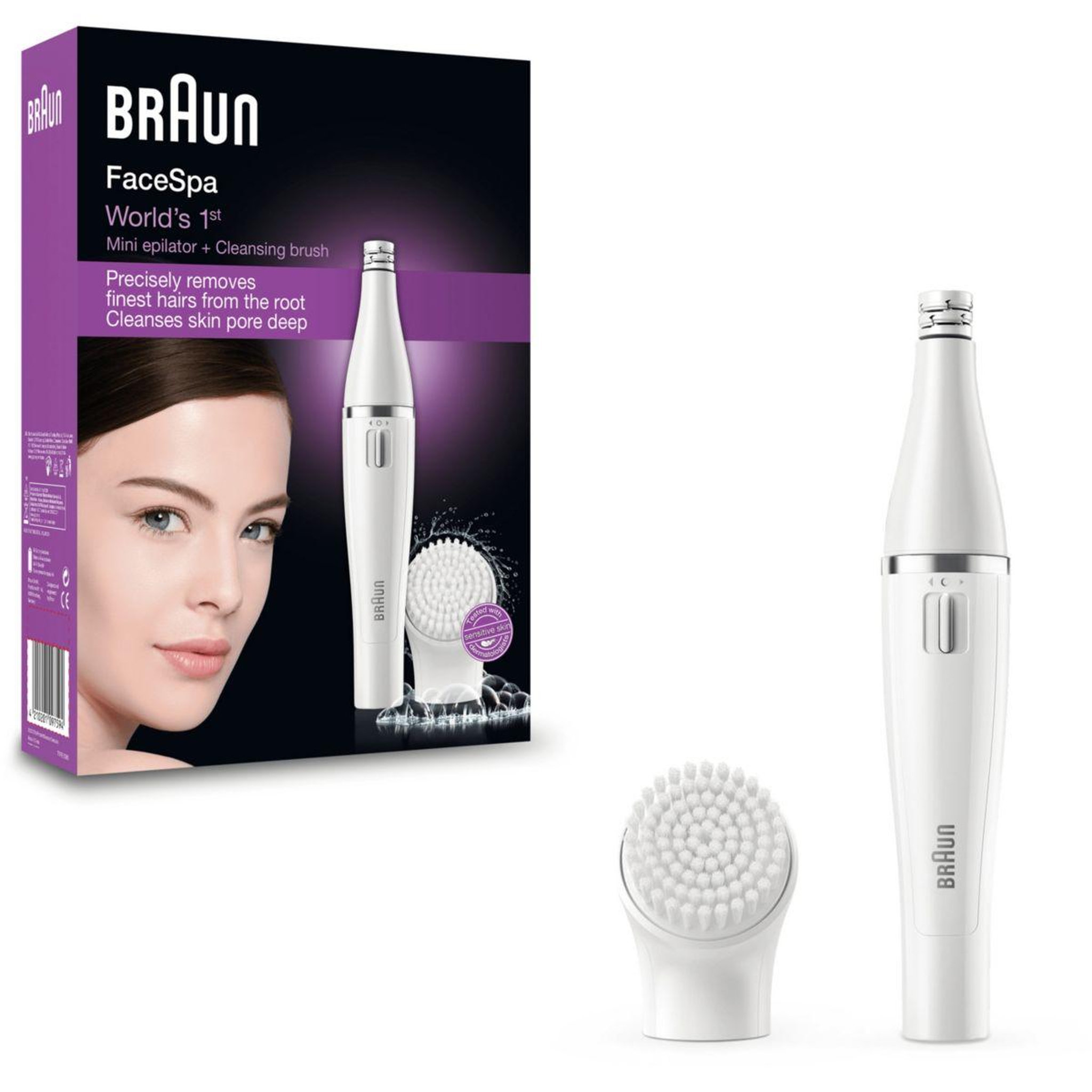 BRAUN Epilateur face 810 + brosse