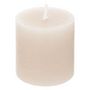 Voir la diapositive 2 : ATMOSPHERA Lot de 4 Bougies Votives  Rustic  4,5cm Ivoire