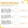 Voir la diapositive 5 : PAWHUT Parc enclos chien modulable intérieur 8 panneaux pliables - porte, bâche bas haut - acier noir