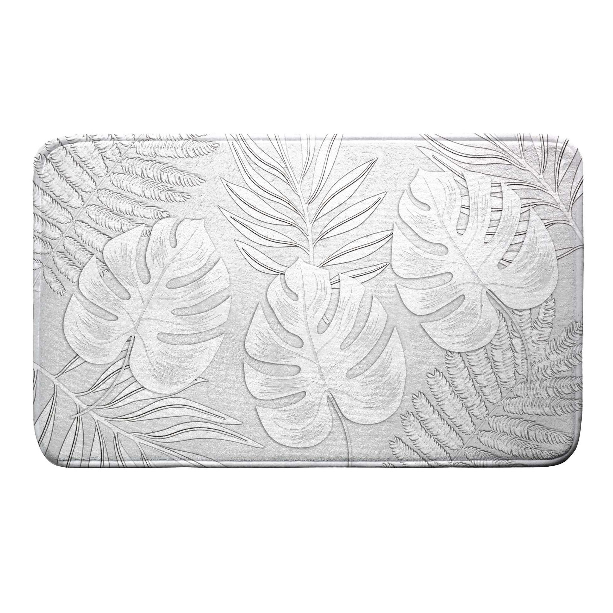Eden Tapis de bain Feuilles d ambre
