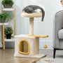 Voir la diapositive 2 : PAWHUT Arbre à chat perchoir plateforme niche beige