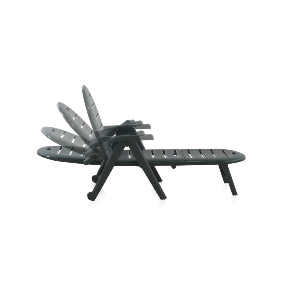 CONCEPT USINE Lot 2 bains de soleil vert CAIMAN