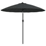 Voir la diapositive 2 : VIDAXL Parasol d'exterieur avec mat en aluminium 270 cm Anthracite