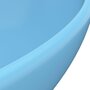 VIDAXL Lavabo ovale de luxe Bleu clair mat 40x33 cm Ceramique